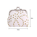 Women Kids Hollow Mini Coin Wallets PU Leather Clip Card Clutch Holder Case