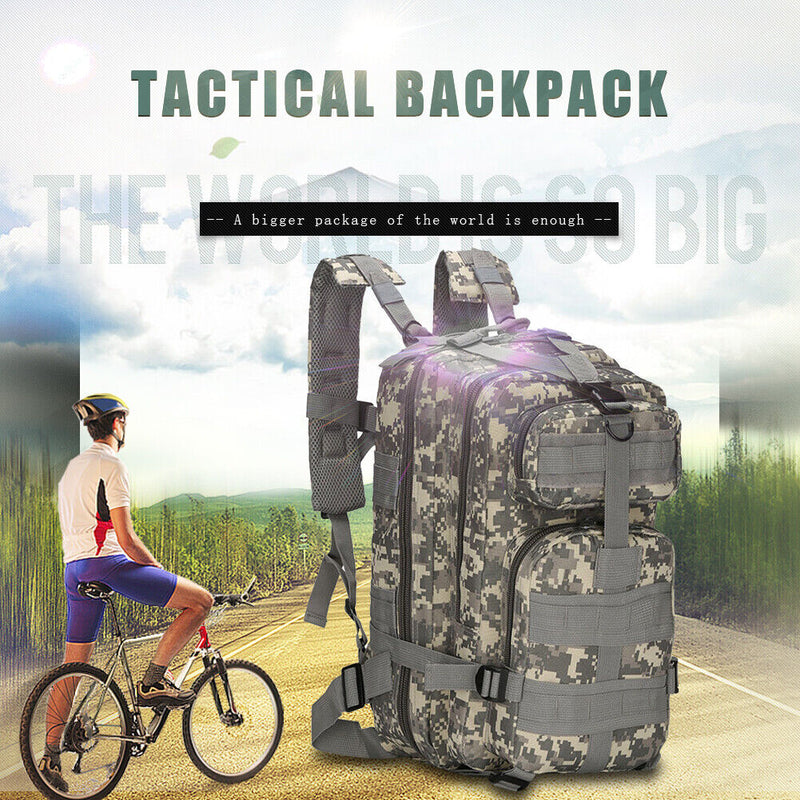 Camping Backpack 600D Oxford Waterproof Hiking Knapsack Trekking Bag for Fishing