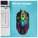 Wired Mouse 6-Key 3200 DPI Luminous Colorful Gamer Mice Gaming Accessories