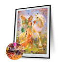 5D DIY Full Round Drill Diamond Painting Horse Woman Rhinestone Kit (V1100)