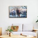 #A 5D DIY Diamond Painting Glacier Horse Kits Full Round Drill Wall Decor Crafts