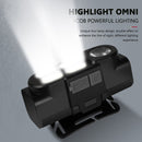 USB Rechargeable COB LED Headlamp Waterproof 4 Gear Induction Warning Head Torch