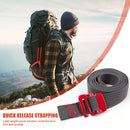 Outdoor Travel Backpack Nylon Tape Rope with Quick Release Hook Tension Belts