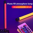 Portable LED Fill Light RGB Atmosphere Photo Selfie Lighting Stick (20cm)