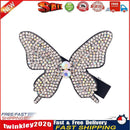 Butterfly Rhinestone Hair Clip Women Korean Barrettes Big Hairpins (White) Newly