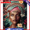 DIY Paint By Number Kit African Women Acrylic Paint Household Decor Art Craft