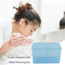 Double Grids Compartments Cotton Storage Box Nail Art Gel Polish Remover Hold