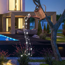 LED Solar Kettle Light Hollow Water Can Fairy String Lamp Garden Decor (A) Newly
