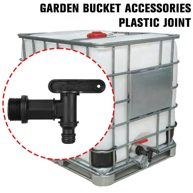 3/4" Plastic Faucet Bucket Tools 16.5mm Barrel Joint C3 Hose For IBCGardenHose.