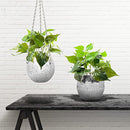 Boho Mirror Ball Hanging Flower Pot Hanger Basket Home Garden Decor (15cm) Newly