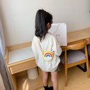 Cute Silicone Donut Round Crossbody Bag Kids Rainbow Mini Handbags (Yellow)