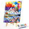 Hot Air Balloons Oil Paint By Numbers DIY Handpainted on Canvas Wall Picture Kit