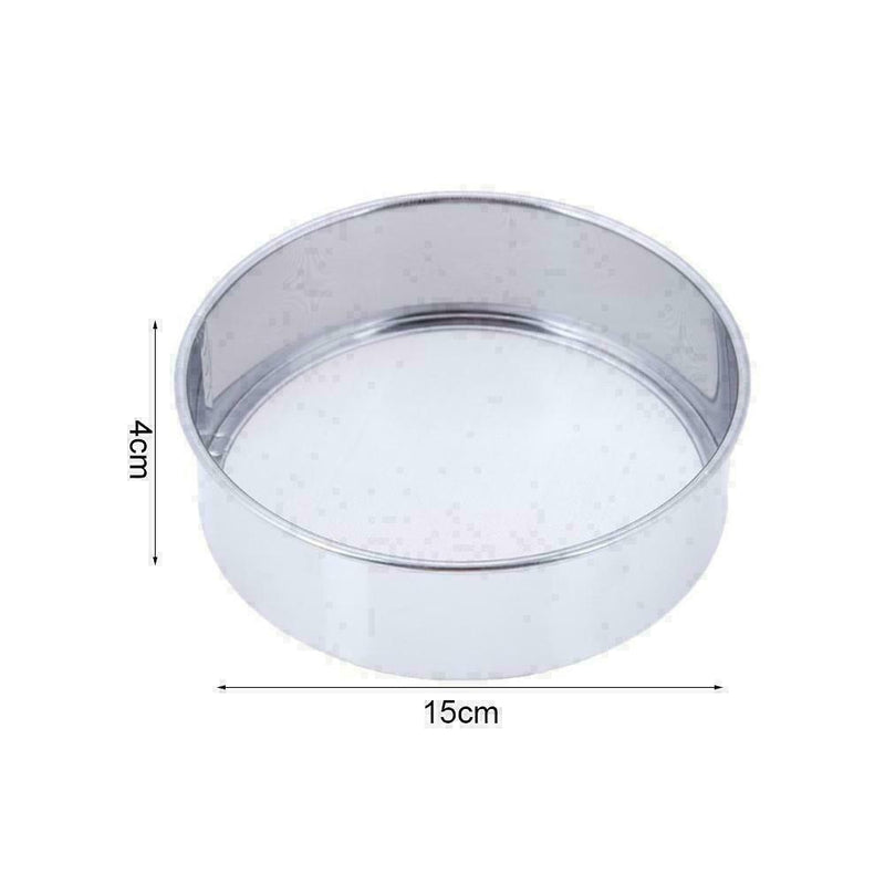 Sifter Colander Flour Sieve Steel Fine Oil Tool Home Strainer L6V5 L4OA2X7 G7H4