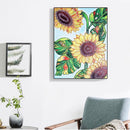 5D DIY Special Shaped Diamond Painting Cross Stitch Kit (D1022 Sunflower)