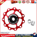 Bicycle Rear Derailleur 11T Road Bike Speed Guide Pulley Wheel Part (Red) Newly