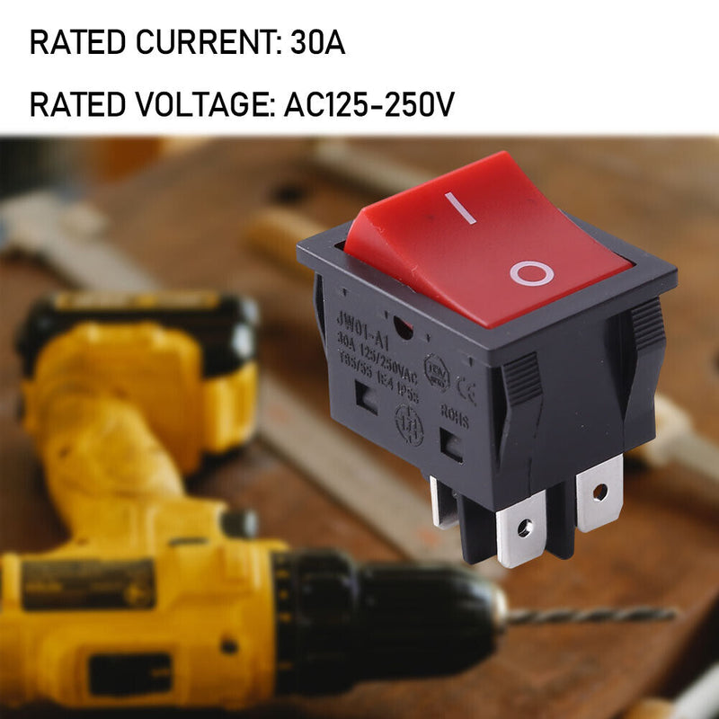 GS11021-01 Push Button Switch 4-Pin AC125/250V 30A ON/OFF Toggle Rocker Switches