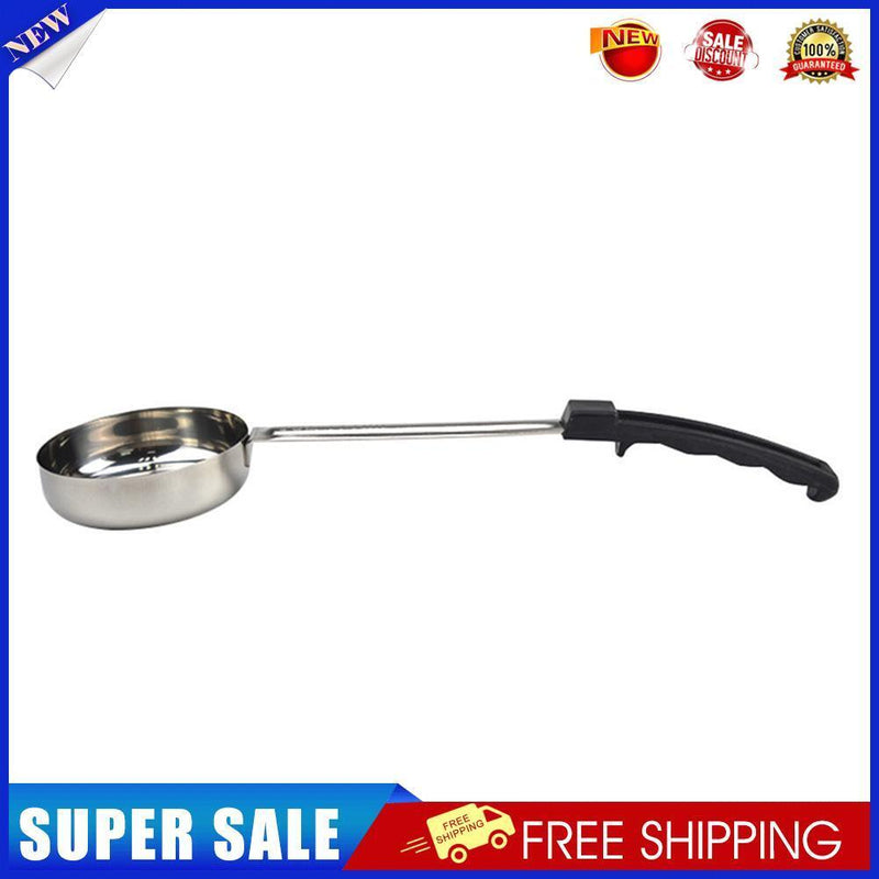 Pizza Spread Sauce Ladle Flat Bottom Kitchen Cooking Spoon (Black 6 Ounce)