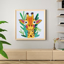 Partial Special Diamond Painting Cartoon Giraffe Head Rhinestone Mosaic Picture