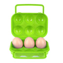 6 grid Eggs Plastic Container Holder Folding Egg Storage Box Handle Case Newly
