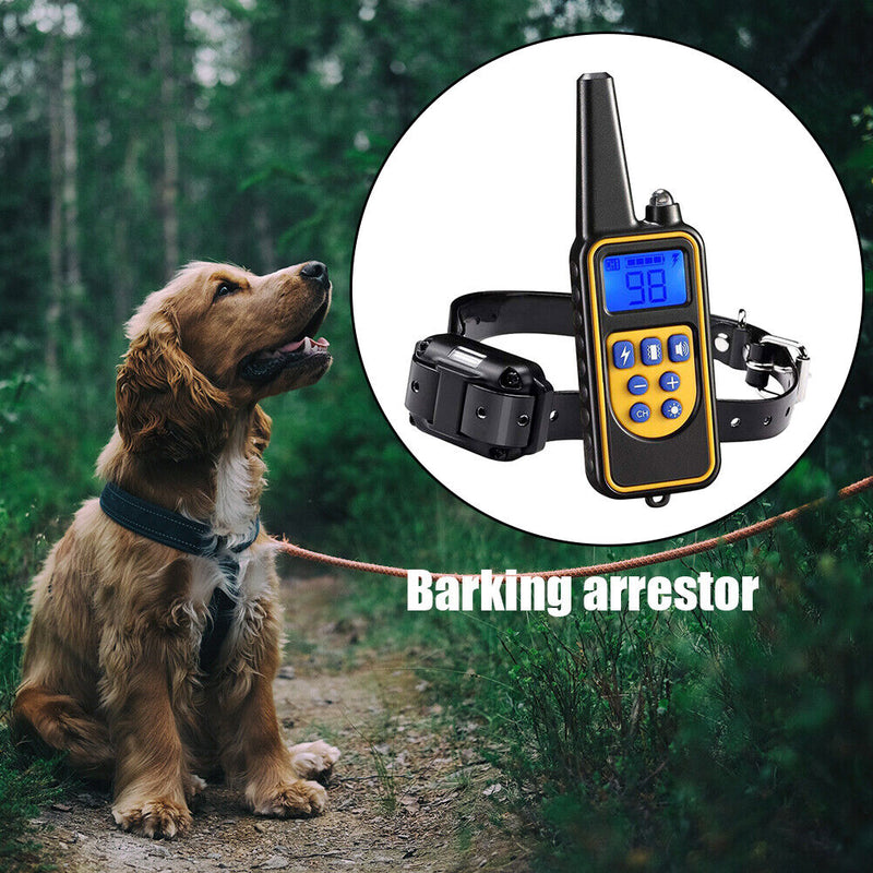 Dog Training Collar Waterproof Receiver Pets Control Rechargeable (1pcs AU)