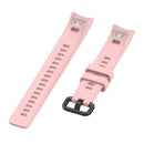 Silicone Wrist Strap Band w/Steel Buckle for Huawei Honor Band 5/4 (Pink) Newly