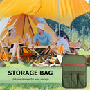 Canvas Storage Bag Camping Chair Arm Cell Phone Multi Pocket Hanging Organize