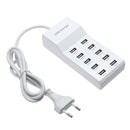 10 Port USB Home Travel Wall AC Charger Fast Charge Power Strip Adapter Newly