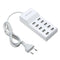 10 Port USB Home Travel Wall AC Charger Fast Charge Power Strip Adapter Newly