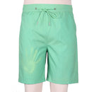 Men Swimming Trunks Color Change Drawstring Fast Drying Shorts (Green 2XL) Newly