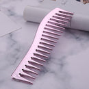Electroplating Hairdressing Comb Hair Brush Large Wide Tooth Combs (Pink) Newly