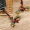 Emperors Coins Lucky Wealth Pendant Keyring Brass Chinese Money Bag Keychain