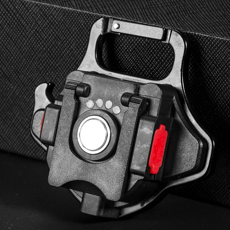 Mini LED Flashlight Keychain Rechargeable Can Opener Camping Work Light (A)