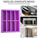 Silicone Purple 8-Cavity Rectangle Cake Mold BakingTray Mould T4C5 Ice Y8I1