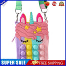 Rainbow Horn Horse Hand Bag Push Bubble Sensory Anti Anxiety Toys (D Color)