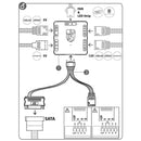 5V 3 Pin to 12V 4-Pin RGB Converter HUB 5V RGB to 12V RGB Motherboard Adapter