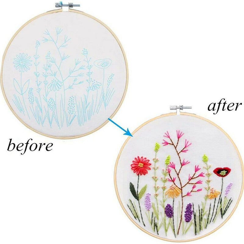 Decoration DIY Cloth Threads Tools Cross Stitch Suits Embroidery Starter Kit