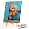 Bear by Door Oil Paint By Numbers Kit DIY Home Decoration Gift Wall Art Pic