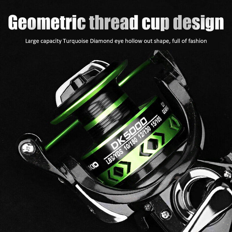 Fishing Reel DK2000-7000 Metal Spool Spinning Saltwater Carp Sea Fishing Wheel