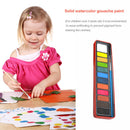 12 Colors Solid Watercolor Paint Set Kids Art Drawing Water Color Pigment Newly