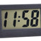 Mini LCD Digital Electronic Desktop Time Clocks Silent Desk Clocks (Black)