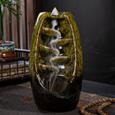 Mountains River Waterfall Incense Burner Fountain Backflow Aroma Smoke Hold
