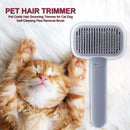 Pet Dog Cat Brush Needle Comb Hair Shedding Grooming Hair Remover (Grey)