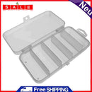 akaddy Plastic 5 Compartments Fishing Tackle Box Fish Lure Hook Bait Storage Cas