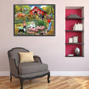 DIY Diamond Painting Kits Rural Farm Full Round Drill Wall Home Decoration Gi