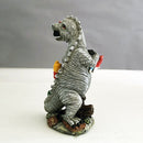 Outdoor Gnomes Statue Yard Sculpture Garden Statue Dinosaur Eating Gnomes
