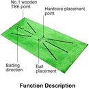 Thicken Aid Game Training Hitting Mat Golf Training Mat Batting Golf Practice