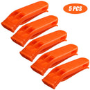 Outdoor Camping Survival Loud Whistle Sports Match Dual Band Whistle (5pcs)