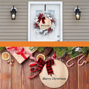 Merry Christmas Blank Plaque Ornament Wood Circles Round Wood Pieces