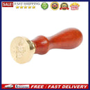 Retro Wooden Handle Sealing Wax Plant Pattern Wax Seal Stamps DIY Craft Gifts