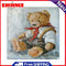 5D DIY Full Drill Round Shape Bear Rhinestone Diamond Drawing Home Decoration